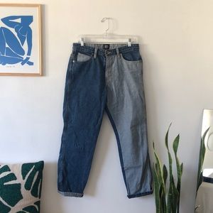 BDG Mismatch Baggy Jeans